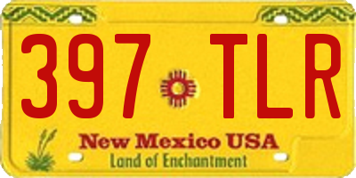 NM license plate 397TLR