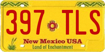 NM license plate 397TLS