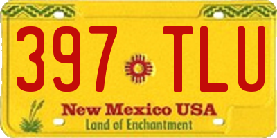 NM license plate 397TLU