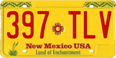 NM license plate 397TLV