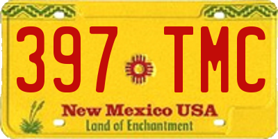 NM license plate 397TMC