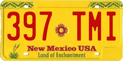 NM license plate 397TMI