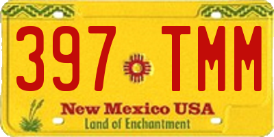 NM license plate 397TMM