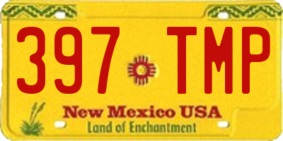 NM license plate 397TMP