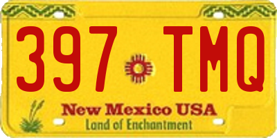 NM license plate 397TMQ