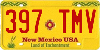 NM license plate 397TMV