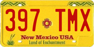 NM license plate 397TMX