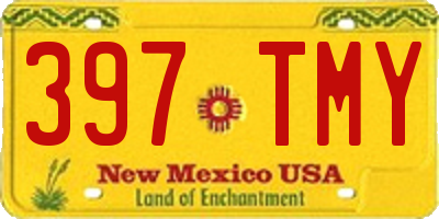 NM license plate 397TMY