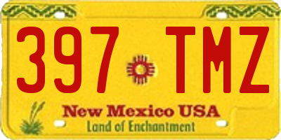 NM license plate 397TMZ