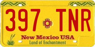 NM license plate 397TNR