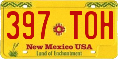 NM license plate 397TOH