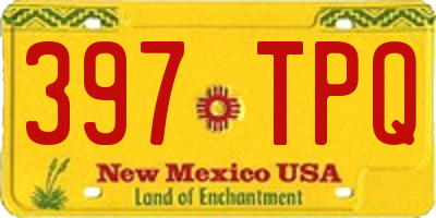 NM license plate 397TPQ