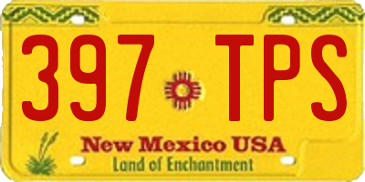 NM license plate 397TPS