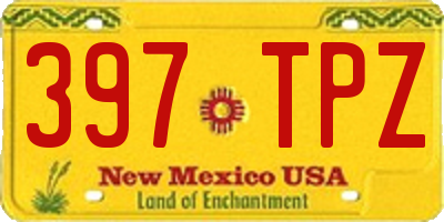 NM license plate 397TPZ