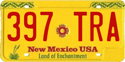 NM license plate 397TRA