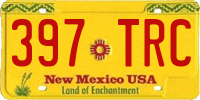 NM license plate 397TRC