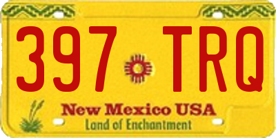 NM license plate 397TRQ