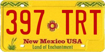 NM license plate 397TRT