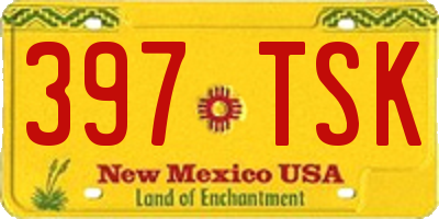 NM license plate 397TSK