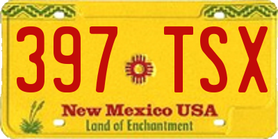 NM license plate 397TSX