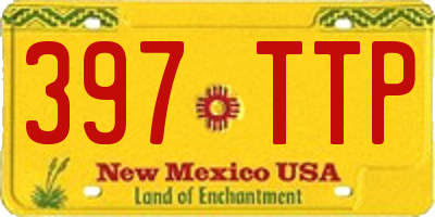 NM license plate 397TTP