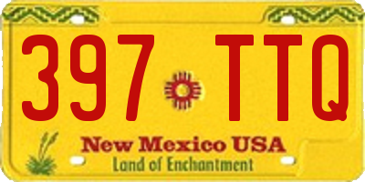 NM license plate 397TTQ