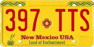 NM license plate 397TTS