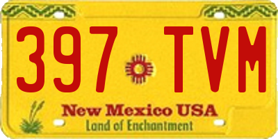 NM license plate 397TVM