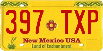 NM license plate 397TXP