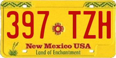 NM license plate 397TZH