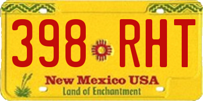 NM license plate 398RHT