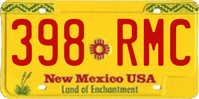 NM license plate 398RMC