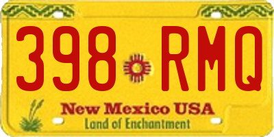 NM license plate 398RMQ