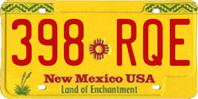NM license plate 398RQE
