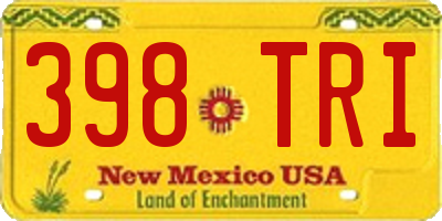 NM license plate 398TRI