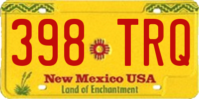 NM license plate 398TRQ