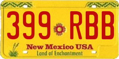 NM license plate 399RBB