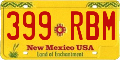 NM license plate 399RBM