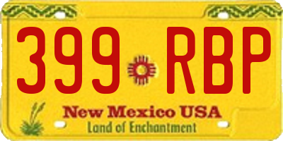 NM license plate 399RBP