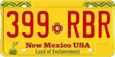 NM license plate 399RBR