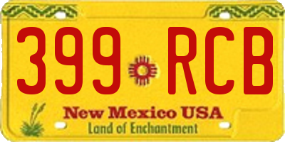 NM license plate 399RCB