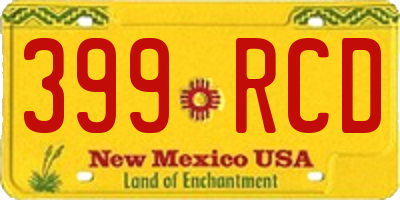 NM license plate 399RCD