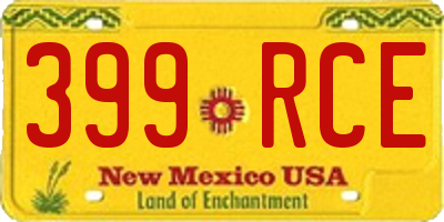 NM license plate 399RCE