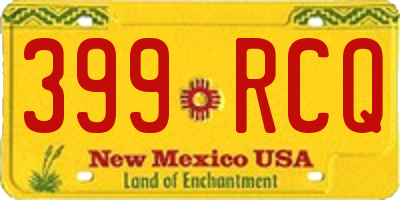 NM license plate 399RCQ