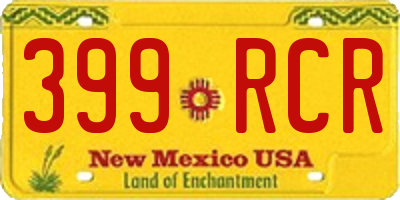 NM license plate 399RCR
