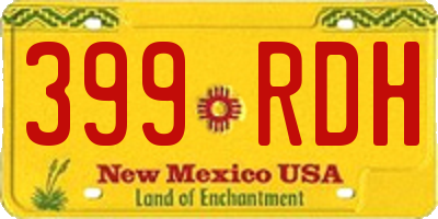 NM license plate 399RDH