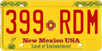 NM license plate 399RDM