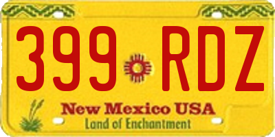 NM license plate 399RDZ