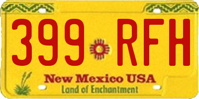 NM license plate 399RFH