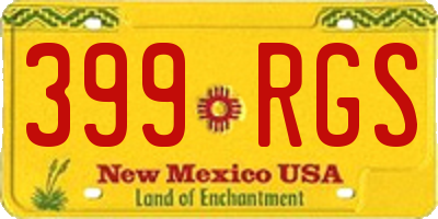 NM license plate 399RGS
